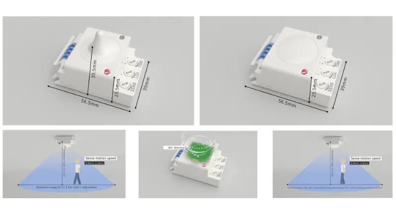 PDLUX lanserar PD-MV1029A & PD-MV1029B 5,8 GHz mikrovågssensorer för smart inomhusbelysning