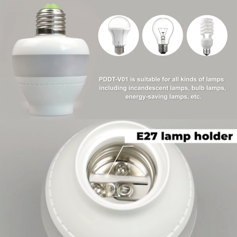 PDLux PDDT V01 5,8GHz Mikrovågssensor E27 Lamphållare