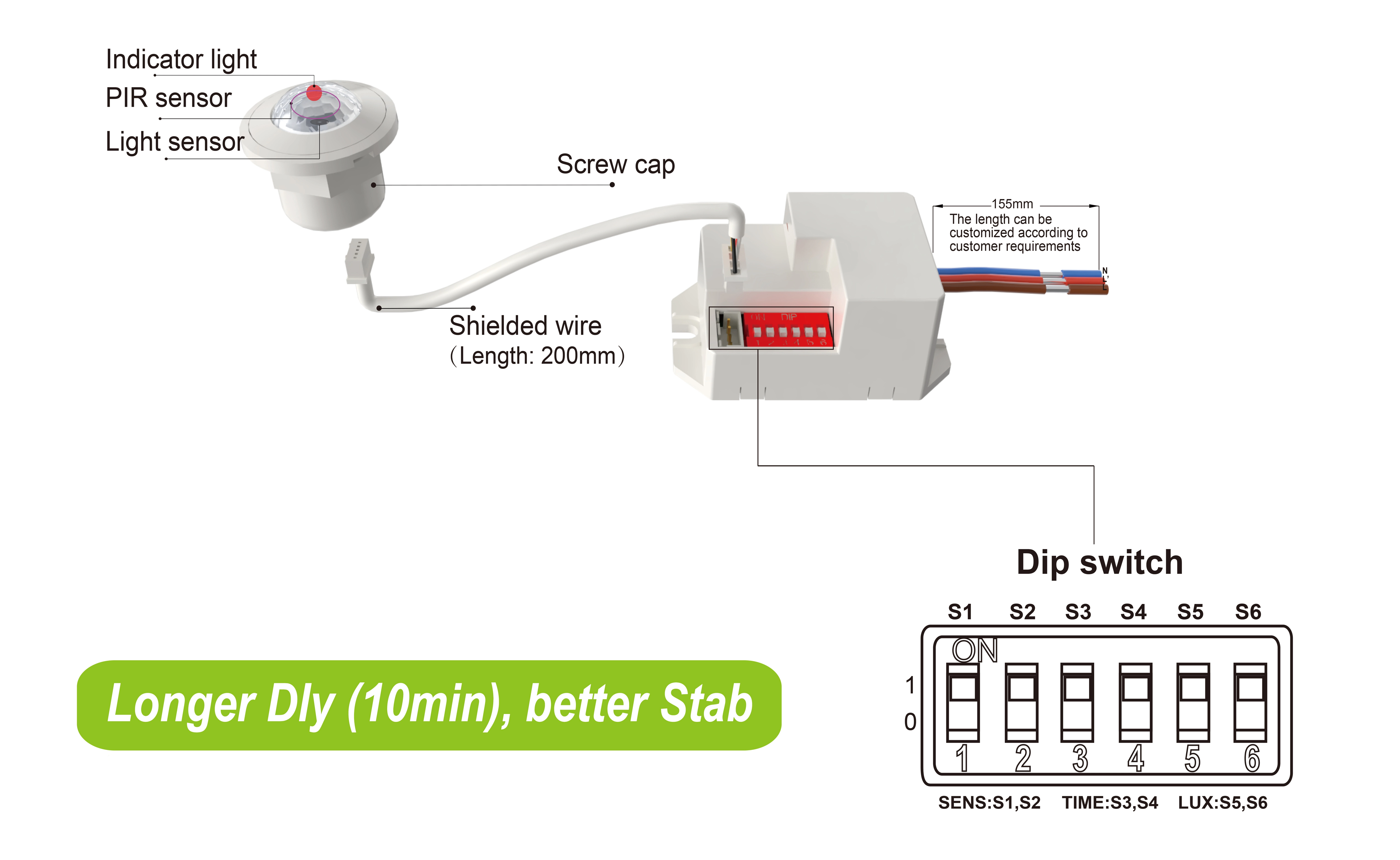 Pdlux lanserar PD-PIR-M15Z-A PIR-rörelsesensor med upp till 10 minuters fördröjning och förbättrad stabilitet